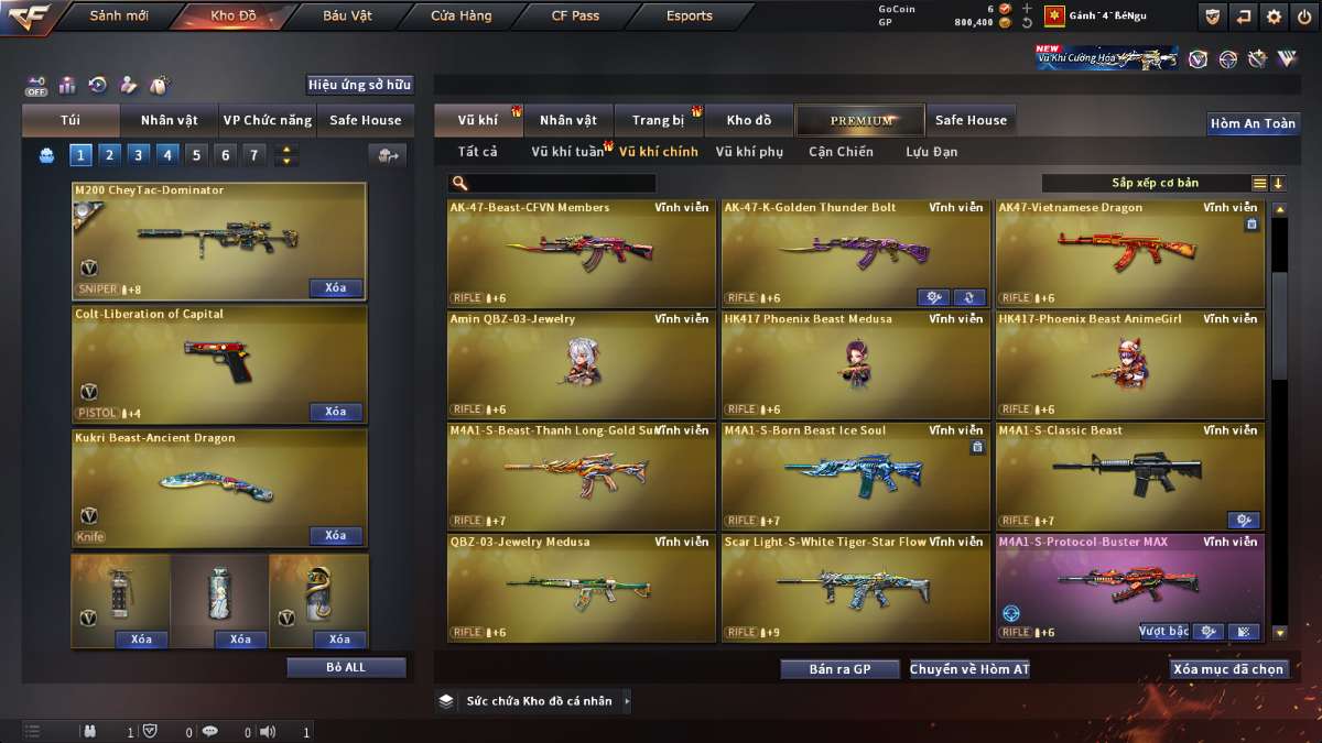 shop acc cf uy tin gia re